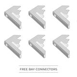 3 x E-Rax White Racking - Like New