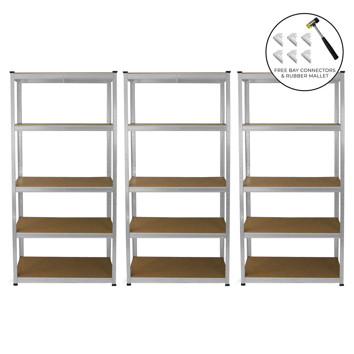3 x E-Rax Galvanised Racking - Used - Acceptable