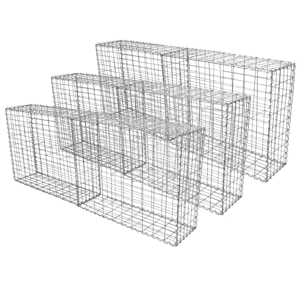Gabion Baskets 100 x 80 x 30cm / 6 Pack - Like New