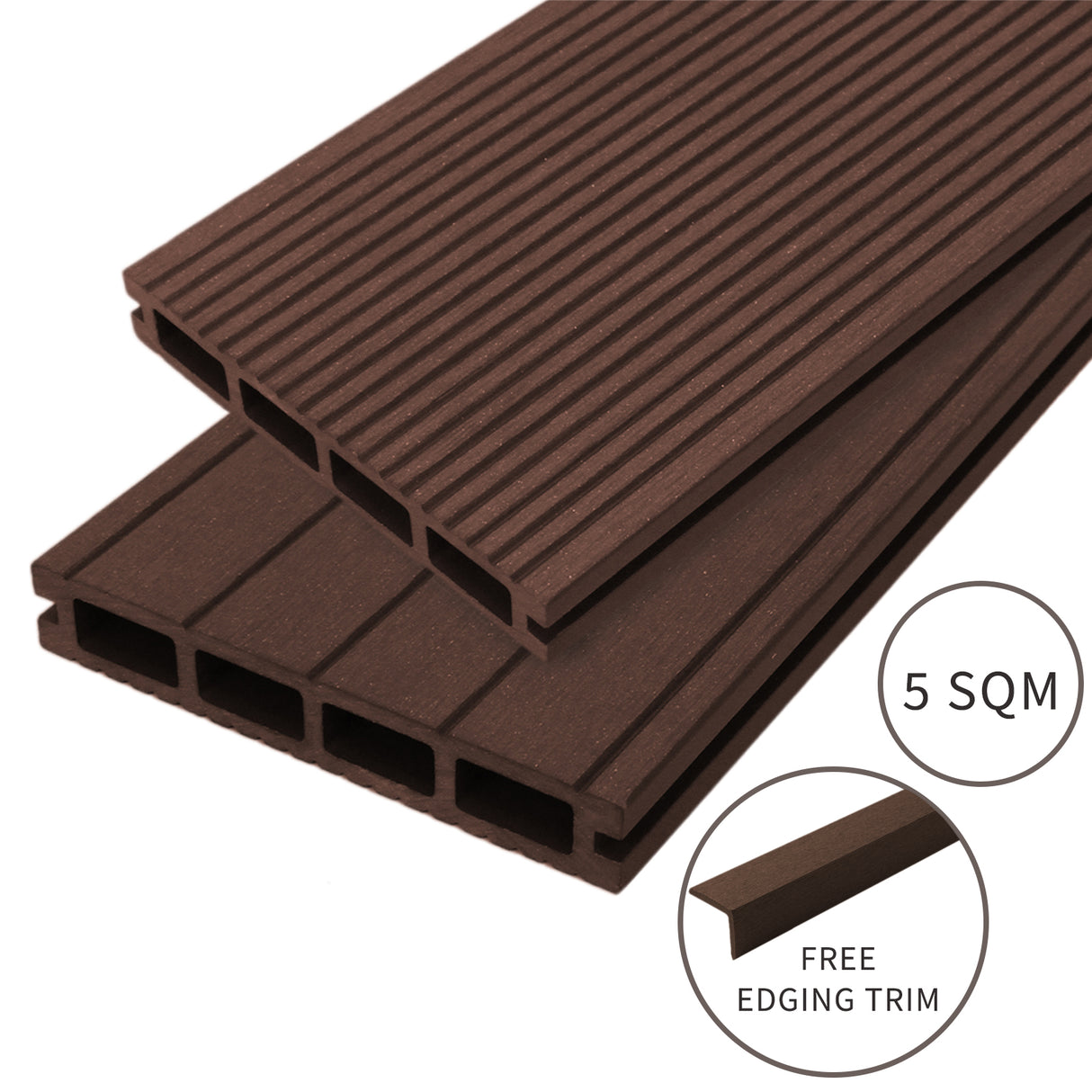 Jardí Composite Decking - 5 SQM - Conker Brown - Used - Acceptable