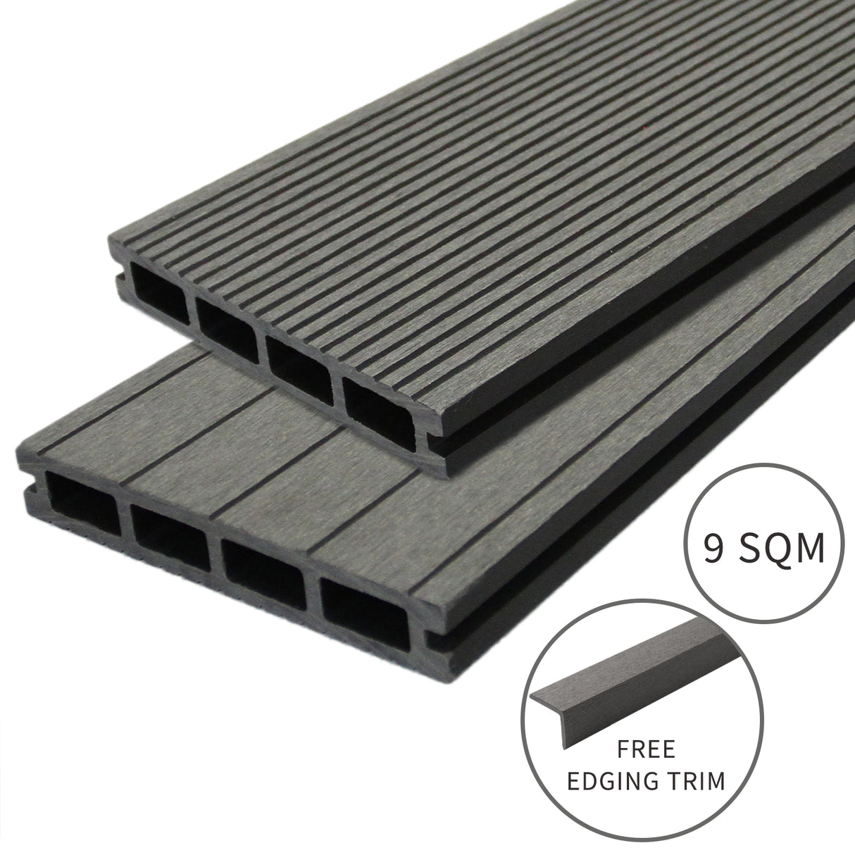 Jardí Composite Decking - 9 SQM - Castle Grey - Used - Very Good