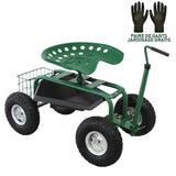 Heavy-Duty Mobile Garden Seat - Used - Good