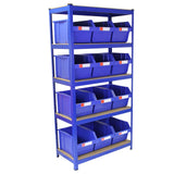 T-RAX Blue 90cm with 12 x Storage Quick Pick Bins - Used - Acceptable