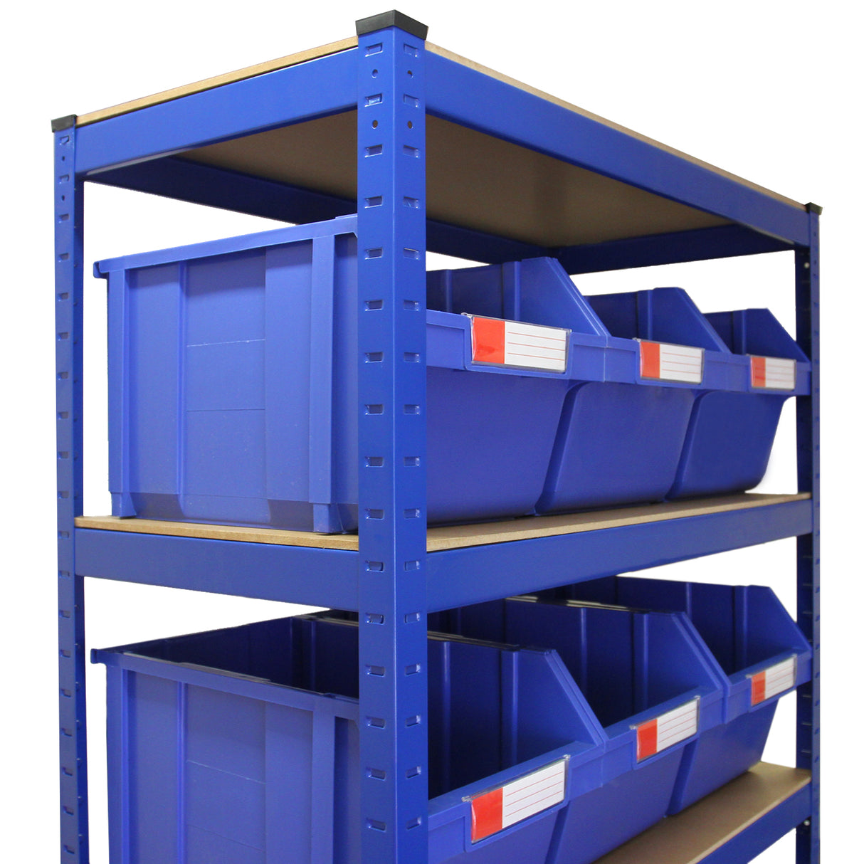 T-RAX Blue 90cm with 12 x Storage Quick Pick Bins - Used - Acceptable