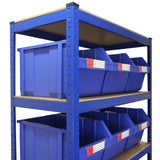 T-RAX Blue 90cm with 12 x Storage Quick Pick Bins - Used - Acceptable