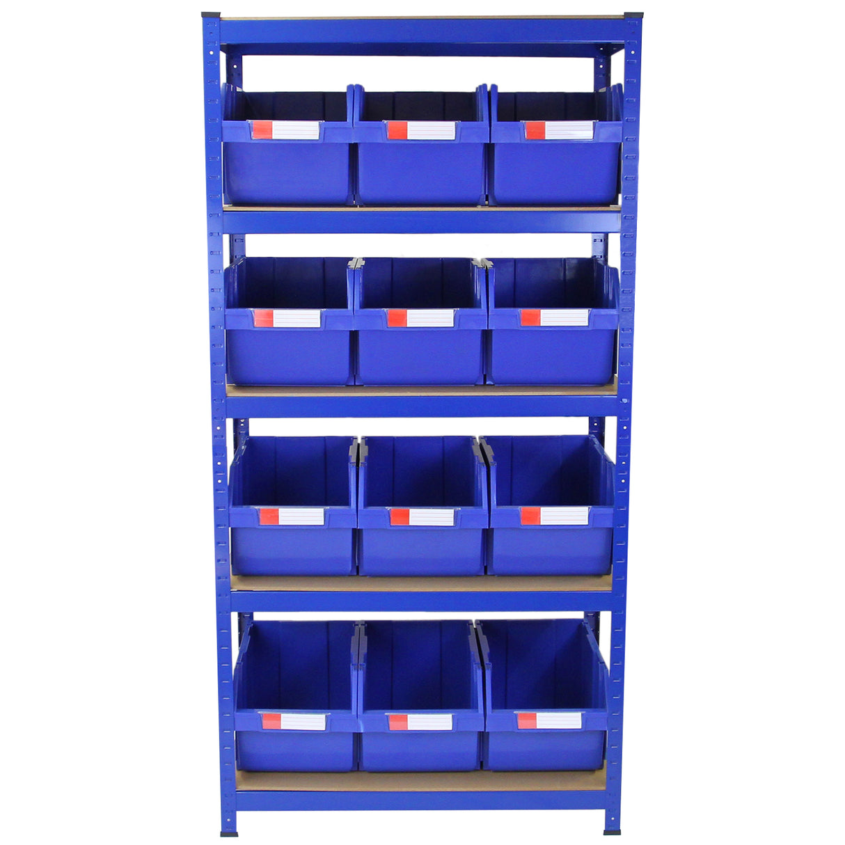 T-RAX Blue 90cm with 12 x Storage Quick Pick Bins - Used - Acceptable