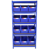 T-RAX Blue 90cm with 12 x Storage Quick Pick Bins - Used - Acceptable
