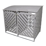 Grey Wash Double Wheelie Bin Storage - Used - Very Good