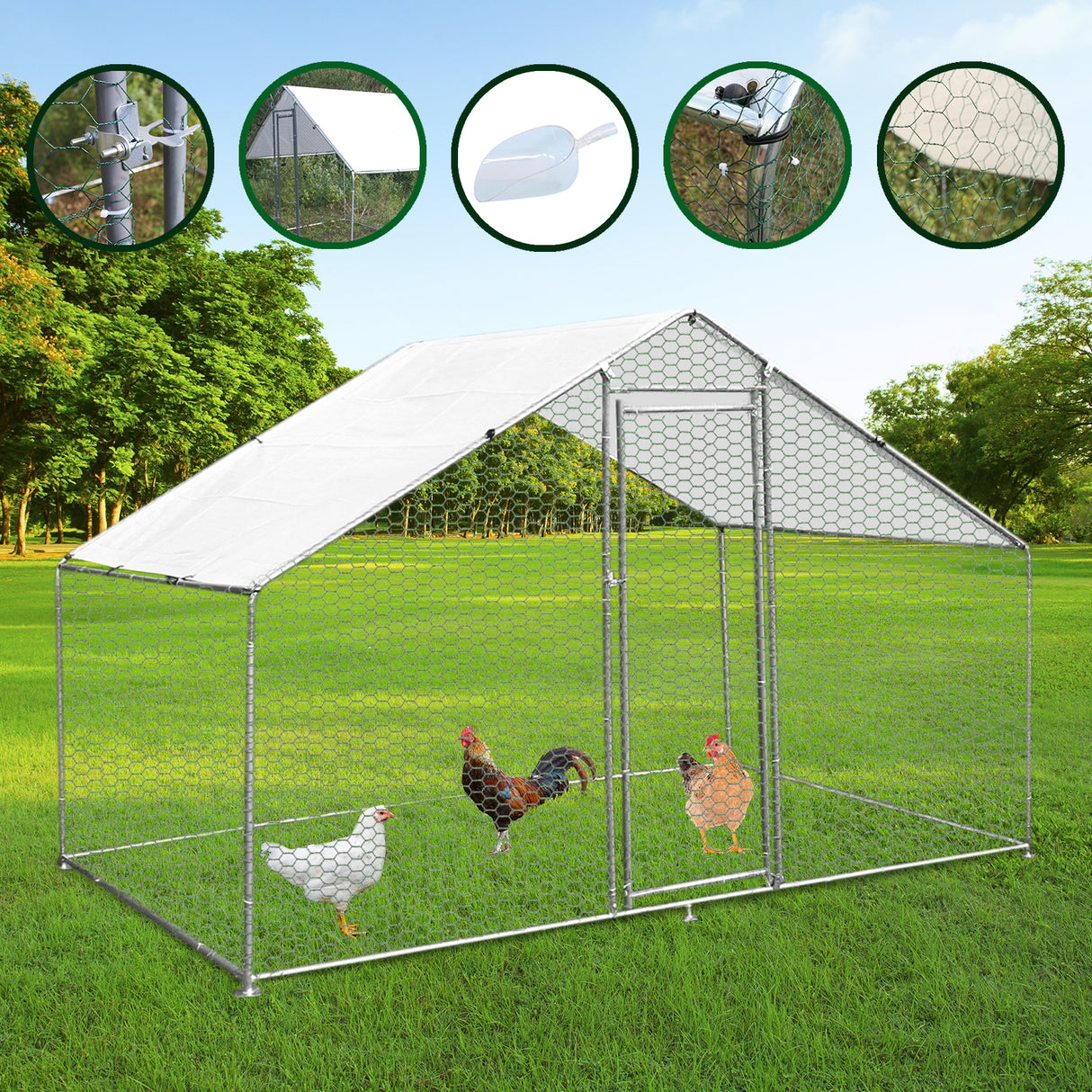 Chicken Run 3m x 2m x 2m - Used - Acceptable