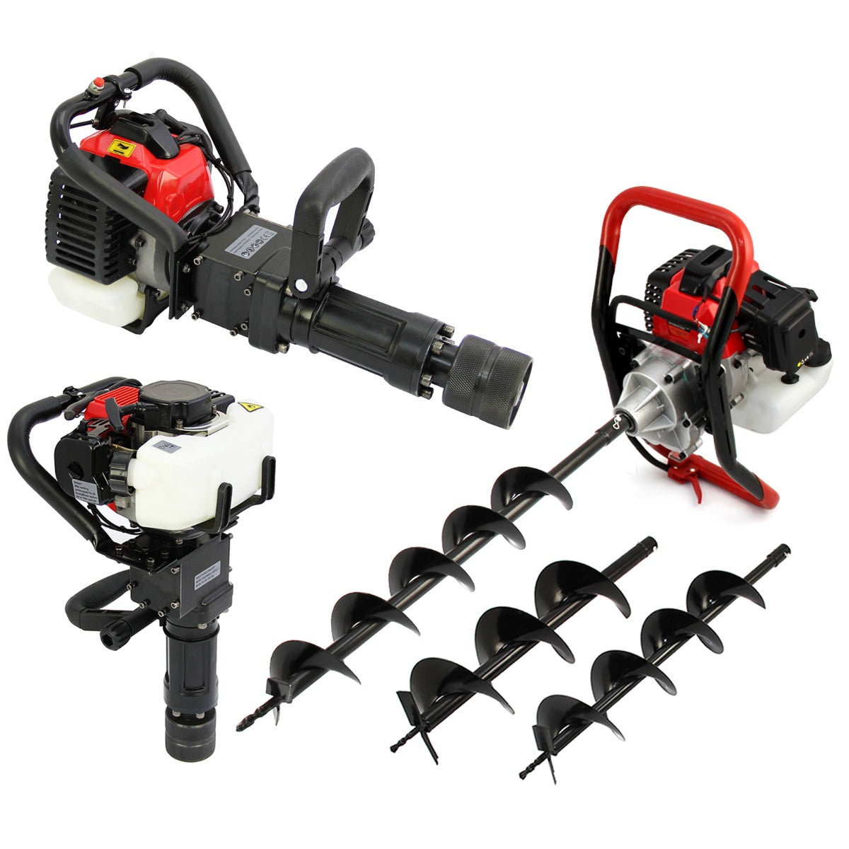 T-Mech Earth Auger & 2-Stroke Post Driver - Used - Good