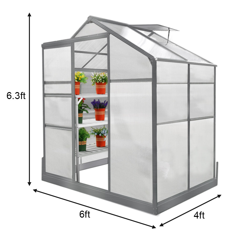 Greenhouse 6ft x 4ft With Base - Like New