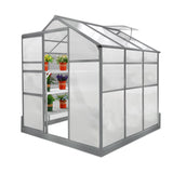 Greenhouse 6ft x 6ft With Base And 2 x Water-Resistant Racks - Used - Very Good