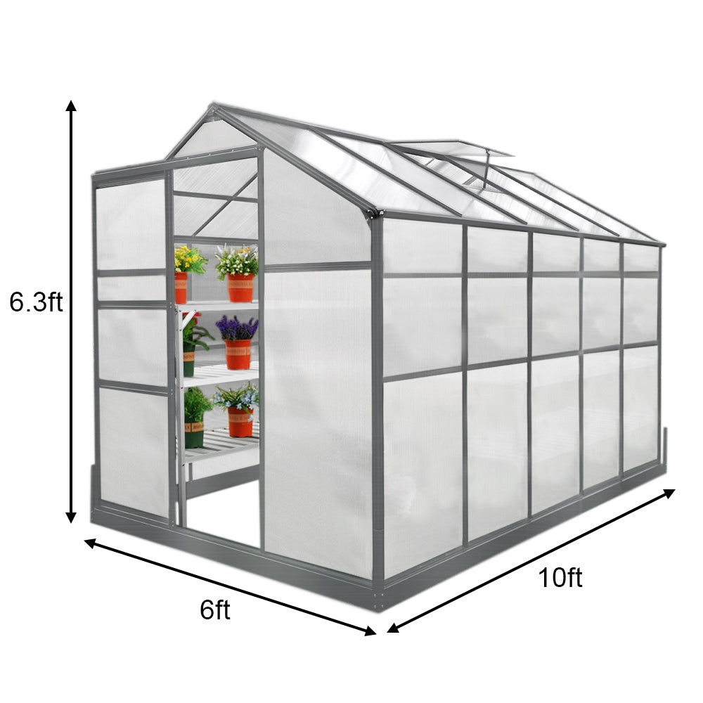 Greenhouse 6ft x 10ft With Base - Used - Acceptable
