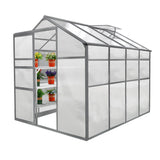 Greenhouse 6ft x 8ft And 2 x Water-resistant Racks - Used - Acceptable