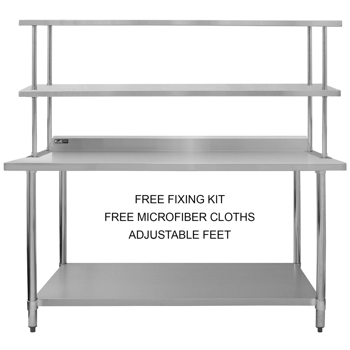 Kukoo 6ft Catering Bench with Double Over-shelf - Used - Good