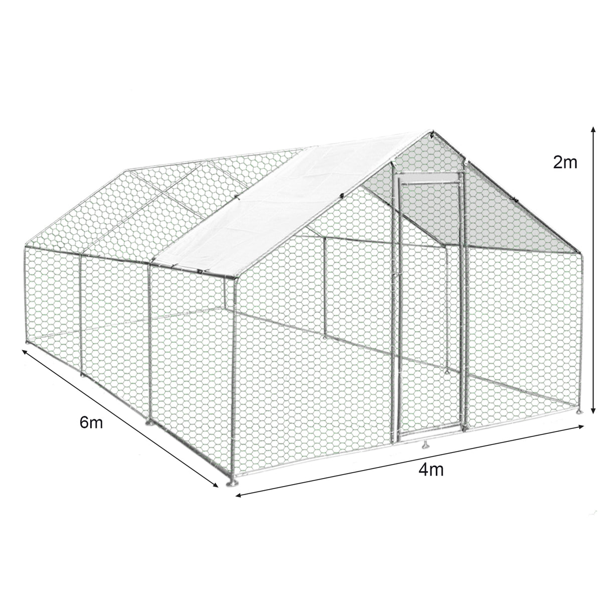 Chicken Run 4m x 6m x 2m - Used - Very Good