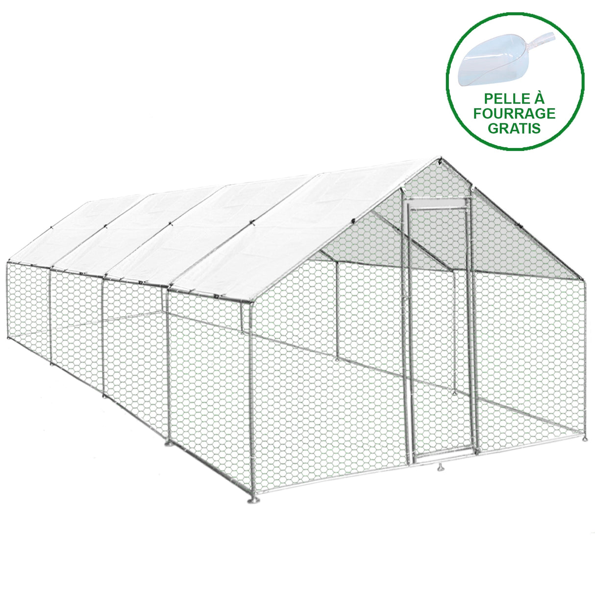 Chicken Run 4m x 8m x 2m - Used - Acceptable