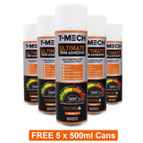 Van Carpet Lining / Black & 5 Adhesive Cans - Like New