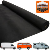 Van Carpet Lining / Black & 5 Adhesive Cans - Used - Good