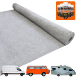 Van Carpet Lining / Silver Grey & 5 Adhesive Cans - Used - Good