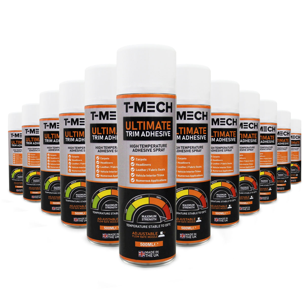 T-Mech 12 x 500ml Ultimate Trim Adhesive - Like New