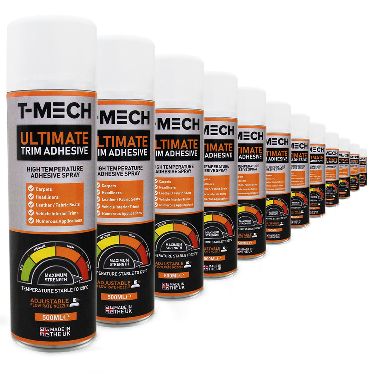 T-Mech 12 x 500ml Ultimate Trim Adhesive - Used - Very Good