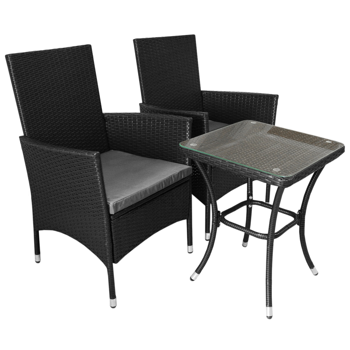 Jardí Rattan Bistro Set Black - Used - Good