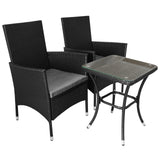 Jardí Rattan Bistro Set Black - Used - Good