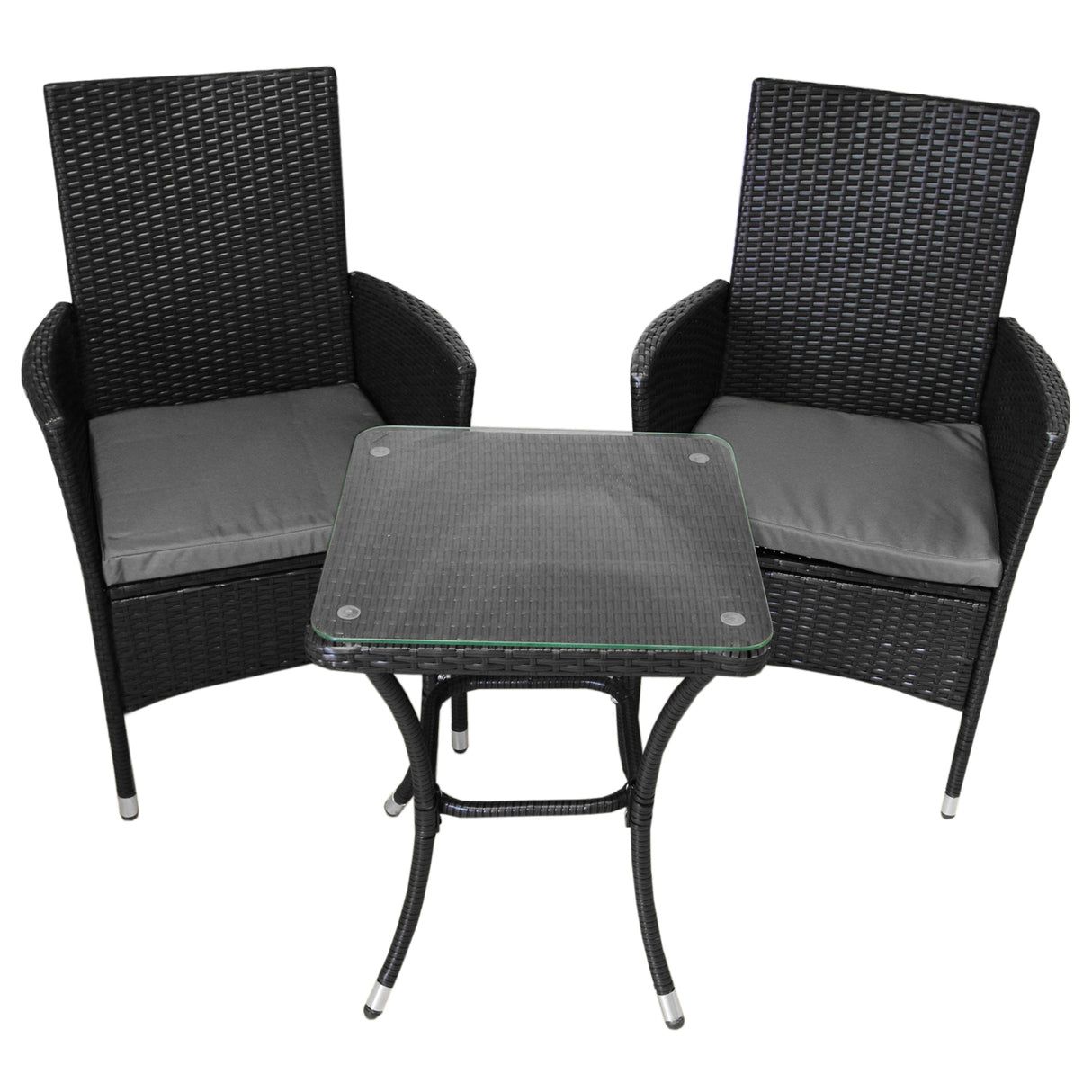 Jardí Rattan Bistro Set Black - Used - Good