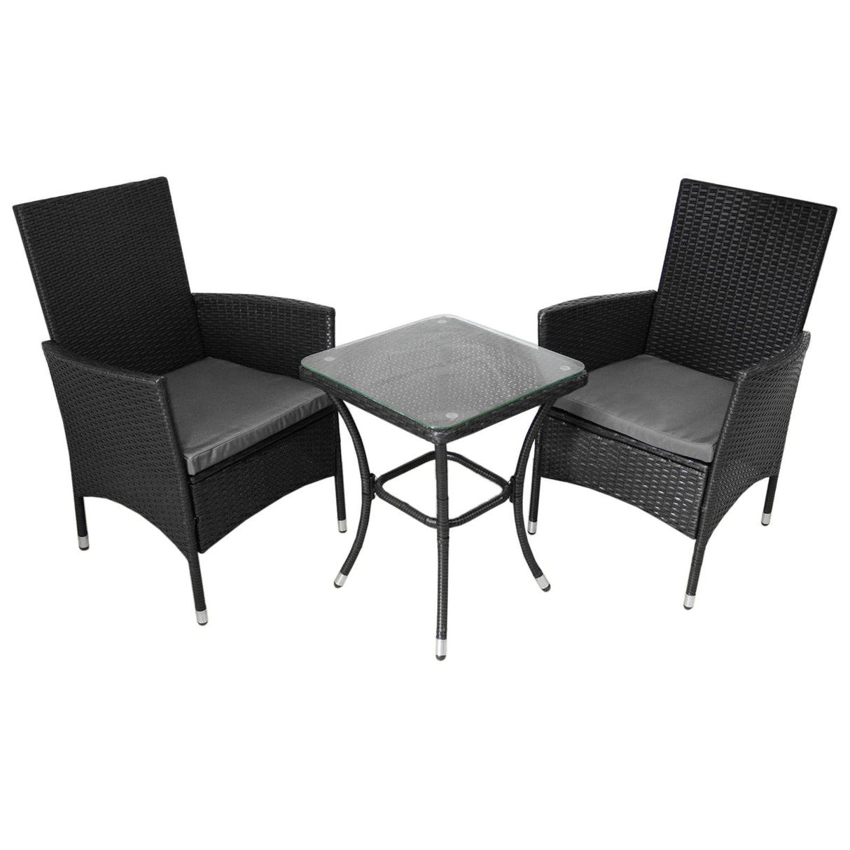 Jardí Rattan Bistro Set Black - Used - Good