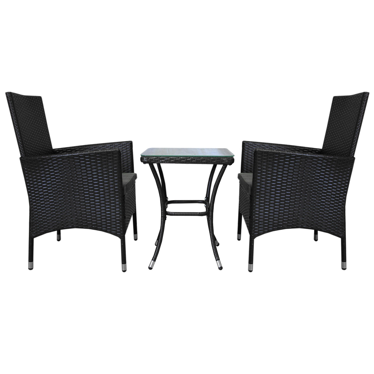 Jardí Rattan Bistro Set Black - Used - Good