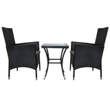Jardí Rattan Bistro Set Black - Used - Good