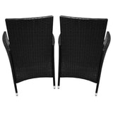 Jardí Rattan Bistro Set Black - Used - Good