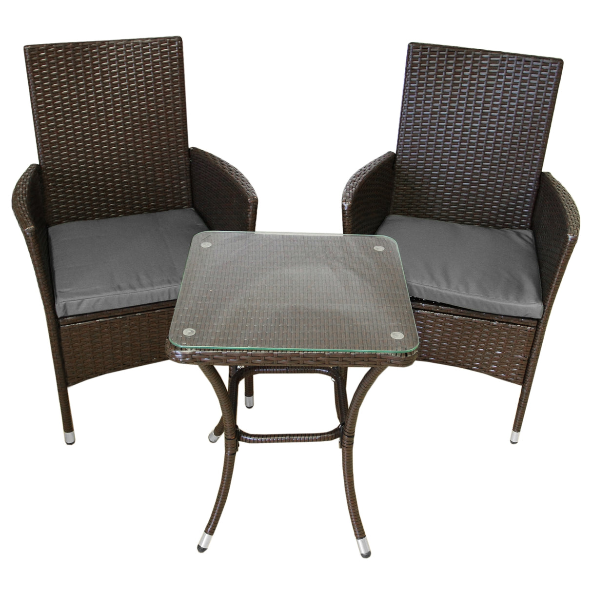 Jardí Rattan Bistro Set Brown - Like New
