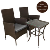 Jardí Rattan Bistro Set Brown - Like New
