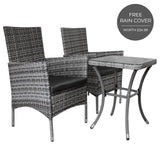 Jardí Rattan Bistro Set Grey - Used - Good
