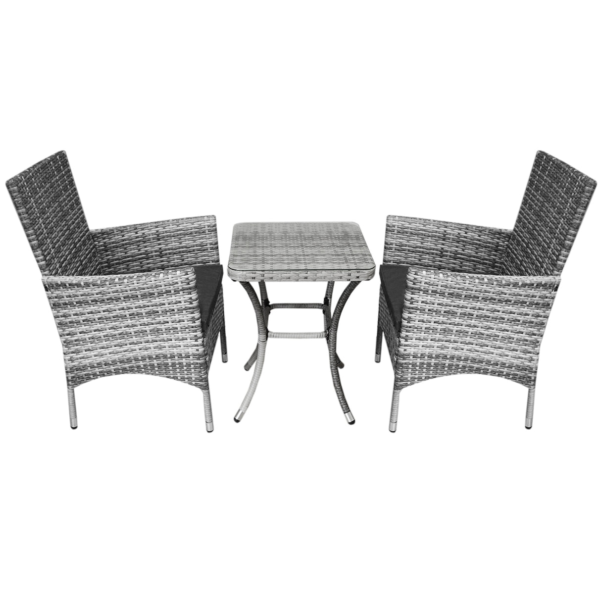 Jardí Rattan Bistro Set Light Grey - Like New