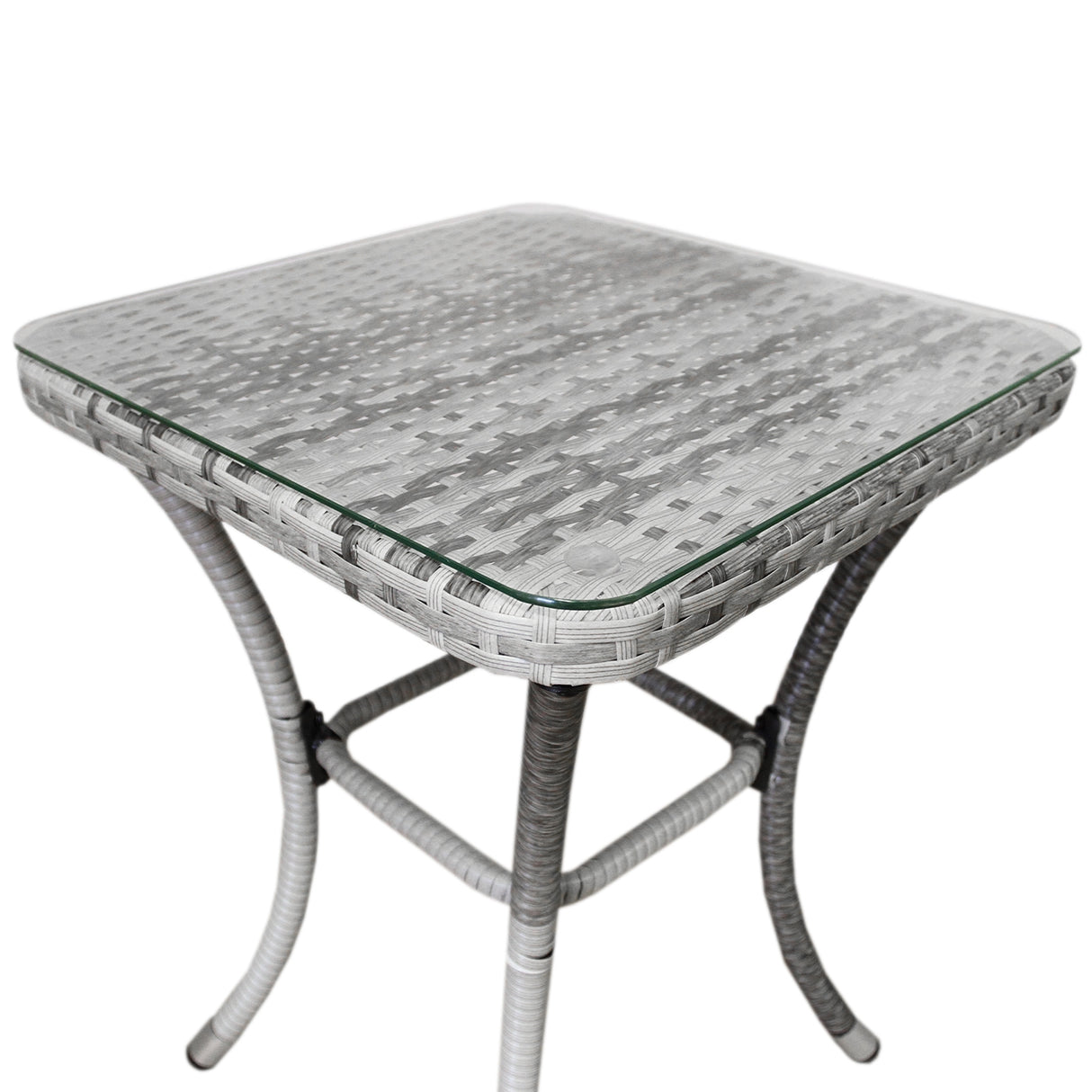Jardí Rattan Bistro Set Light Grey - Like New