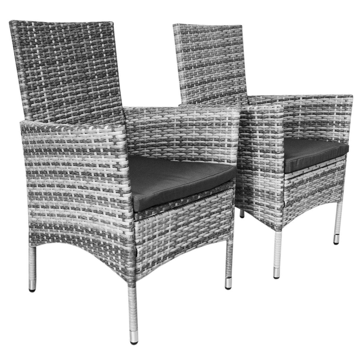 Jardí Rattan Bistro Set Light Grey - Like New