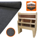 11sqm Anthracite Van Lining, Glue & VW Transporter Rack - Like New