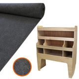 11sqm Anthracite Van Lining, Glue & VW Transporter Rack - Like New