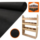 11sqm Black Van Lining, Glue & Ford Transit Custom Rack - Used - Good