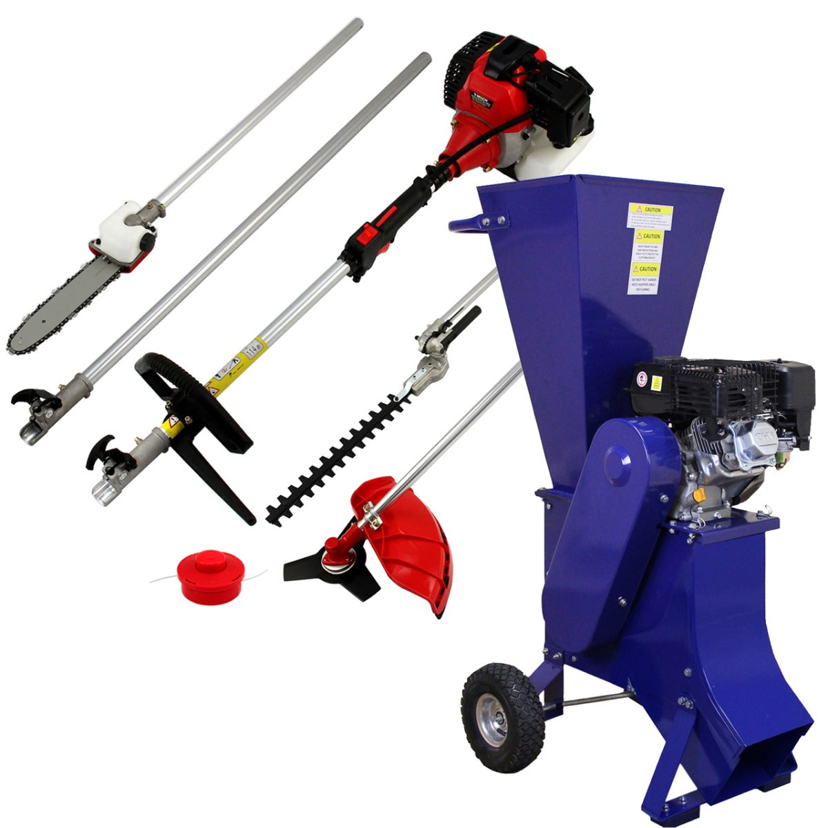 5-in-1 Multi Tool & 6.5HP Wood Chipper - Used - Acceptable