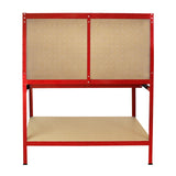 Workbench With Pegboard And Drawer In Red - Used - Good