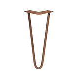 4 x 12" Hairpin Legs - 2 Prong - 10mm - Antique Copper - Used - Very Good