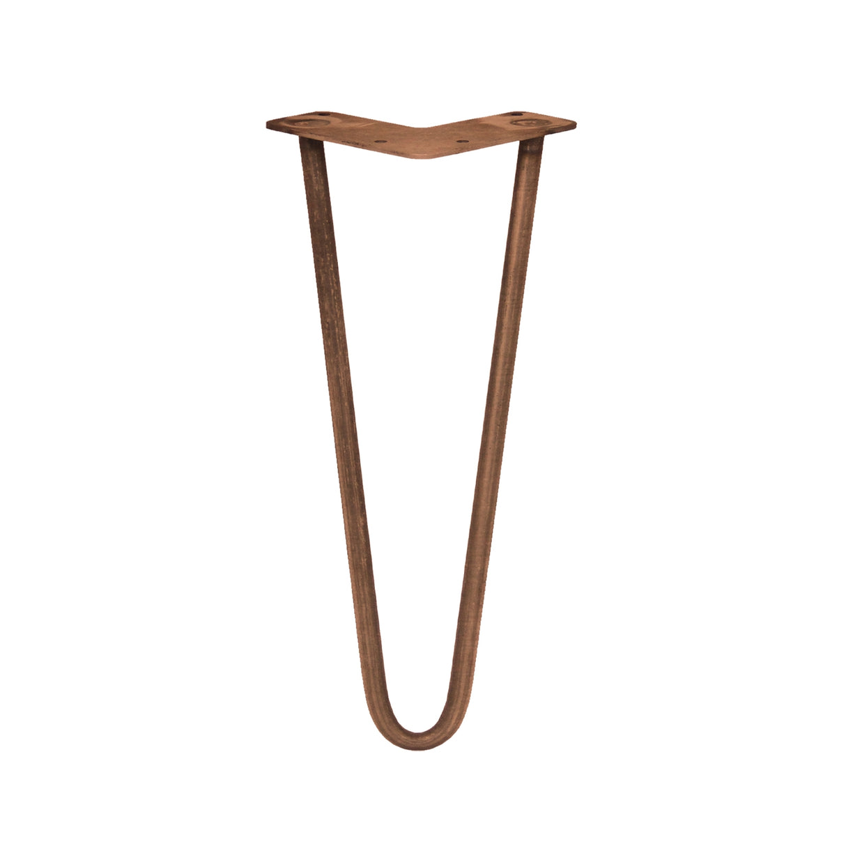 4 x 12" Hairpin Legs - 2 Prong - 12mm - Antique Copper - Used - Acceptable