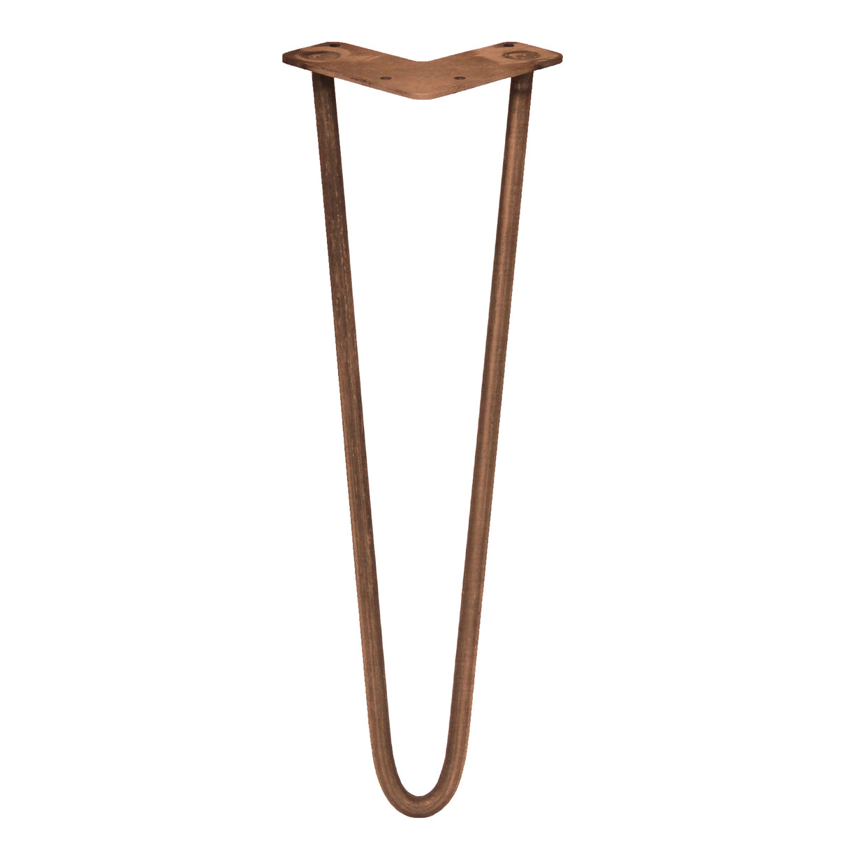 4 x 16" Hairpin Legs - 2 Prong - 10mm - Antique Copper - Used - Good