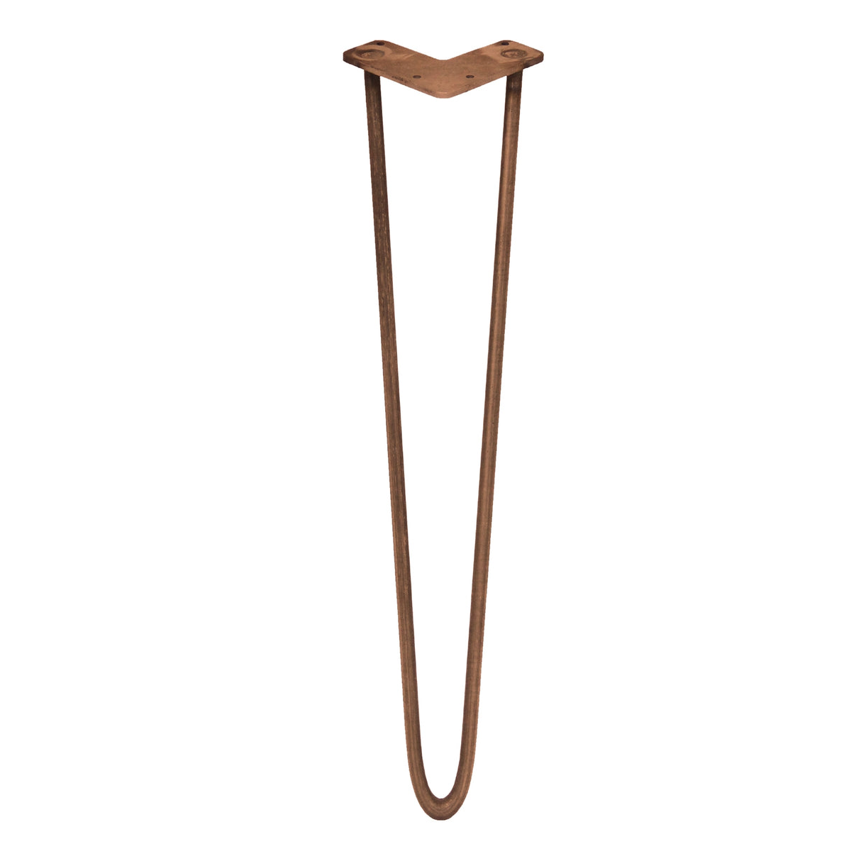 4 x 28" Hairpin Legs - 2 Prong - 10mm - Antique Copper - Used - Very Good