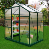 Greenhouse Polycarbonate 6ft x 4ft With Base (Green) - Used - Very Good