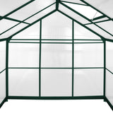 Greenhouse Polycarbonate 6ft x 8ft With Base (Green) - Used - Acceptable